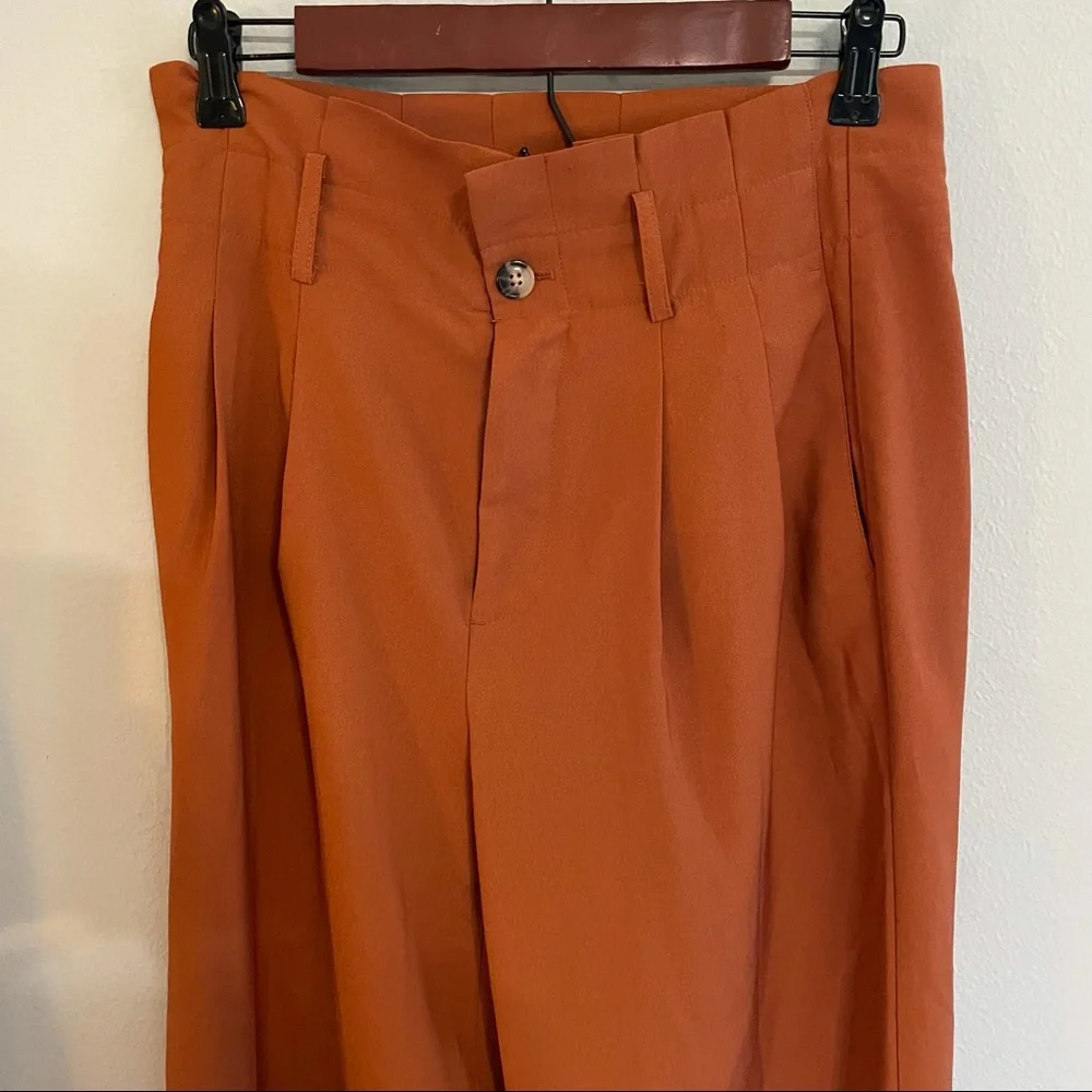 Madewell Satin Drapey Paperback Pants - Picture 6 of 9